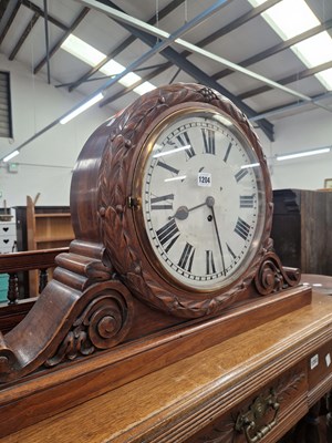 Lot 1204 - A good quality Victorian large Fusee clock...