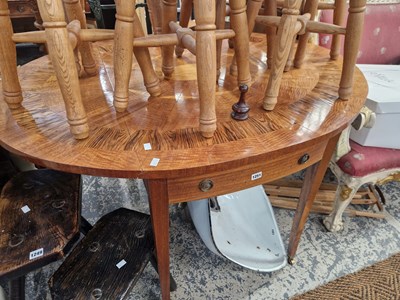 Lot 1251 - A Georgian style mahogany and inlaid large...