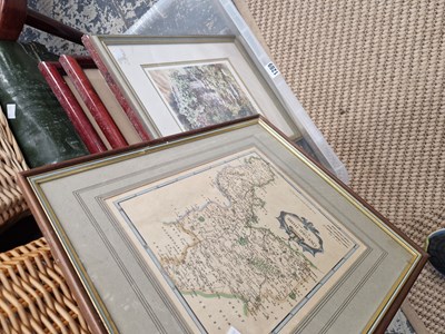 Lot 1289 - A map after Robert Morden, decorative photo...