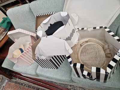 Lot 1297 - Various designer ladies hats.