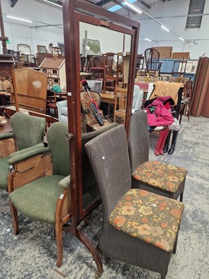 Lot 1301 - A large 19th century mahogany framed cheval...