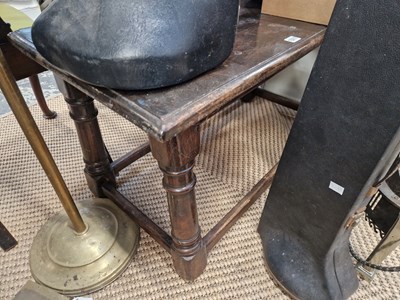 Lot 1317 - A well made refectory type oak coffee table...