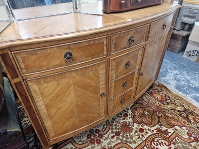 Lot 1323 - A Frank Hudson furniture, Georgian style bow...