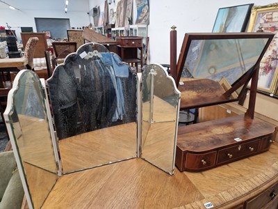 Lot 1324 - A George III mahogany and inlaid dressing...