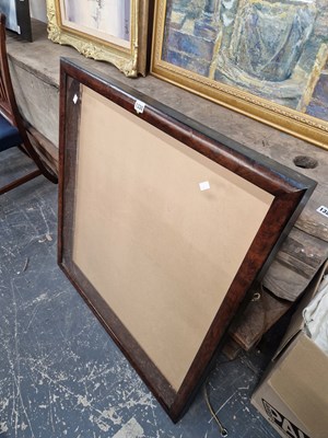 Lot 1330 - A large walnut box frame.