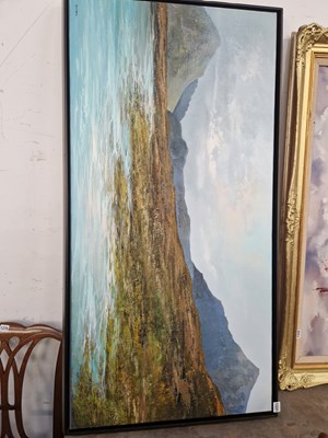Lot 1331 - Phillip Raskin. oil on canvas, moorland...