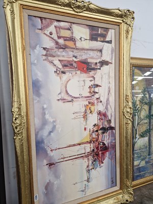 Lot 1332 - A large contemporary oil on canvas...