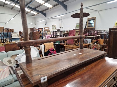 Lot 1341 - An antique book binders clamp.
