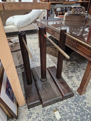 Lot 1354 - Three vintage bespoke made display stands.