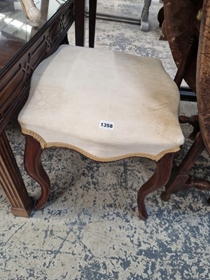 Lot 1358 - A Victorian stool.