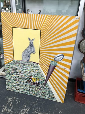Lot 1377 - A large oil painting on canvas by Grant Kennedy.