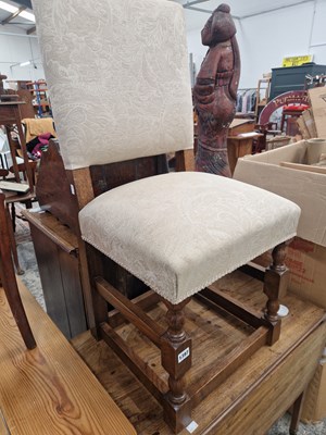 Lot 1397 - An oak side chair.
