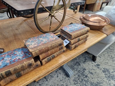 Lot 1424 - A Victorian copper warming pan and set of...