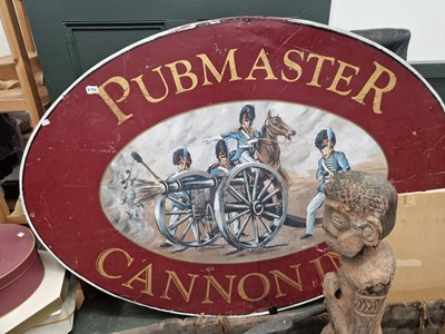 Lot 2179 - A large vintage pub sign " the Cannon inn"