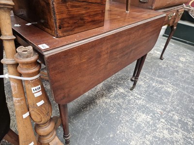 Lot 1441 - A Gerogin mahogany Pembroke table on turned...