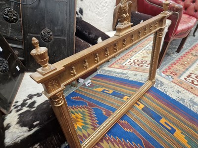 Lot 1481 - A large regency style gilt framed overmantle...