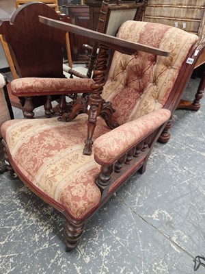 Lot 1575 - A Victorian armchair.
