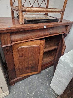 Lot 1588 - A Victorian mahogany side cabinet with a...