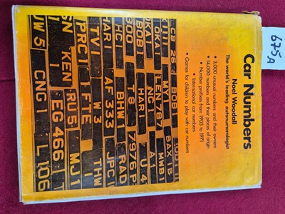 Lot 675a - Book- Car Numbers by Noel Woodall " the worlds...