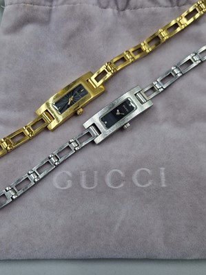 Lot 200a - Two Gucci wristwatches 3900l. A stainless...