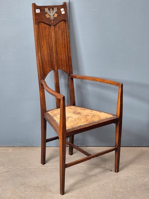 Lot 937 - An interesting Scottish art nouveau armchair.