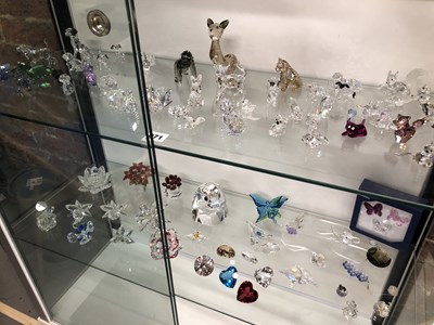 Lot 971 - Swarovski glass, a large selection of cut...