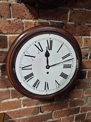 Lot 281a - An antique Fusee movement wall clock, in...