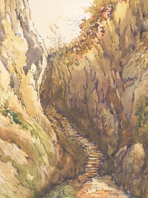 Lot 62 - A. Lawton. (2oth century). Barlaston Down and...