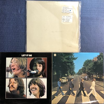 Lot 192 - The Beatles - 3 LP Records: The White Album...