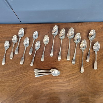 Lot 214 - Six various George III silver old English...