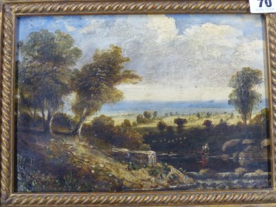 Lot 70 - 19th century English school. Rural landscape...