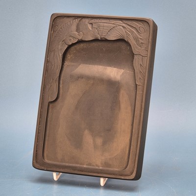 Lot 230 - A Japanese boxed black stone ink palette, the...