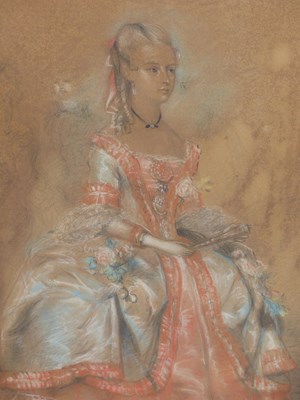 Lot 84 - 19th century school. Full-length portrait of...