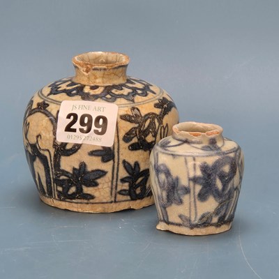 Lot 299 - Two Zhangzhou of provincial blue and white...