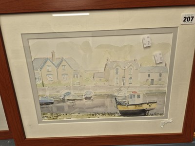 Lot 207 - Bursnall. (20th/21st  century) two coastal...
