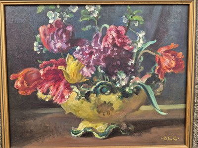 Lot 221 - Six various oils on canvas, to include still...