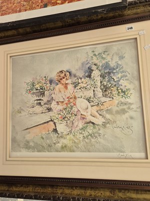 Lot 248 - A signed colour print after Gordon king and...