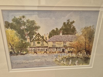 Lot 250 - Donald Mabbet. watercolour. kitchen interior...