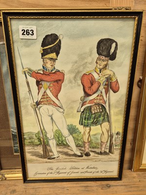 Lot 263 - A watercolour study of "The British soldier at...