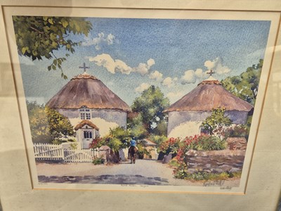 Lot 279 - Various watercolours, signed and other prints...