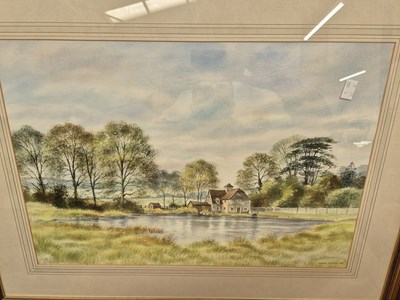 Lot 321 - Derek Eastoe. Mill building and pool....