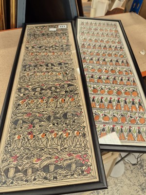 Lot 327 - Two amusing pen and ink drawings.