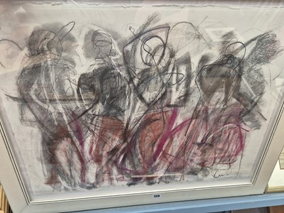 Lot 356 - A large contemporary artwork monogrammed KI?...