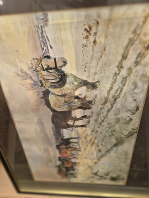 Lot 357 - Four large decorative furnishing prints.
