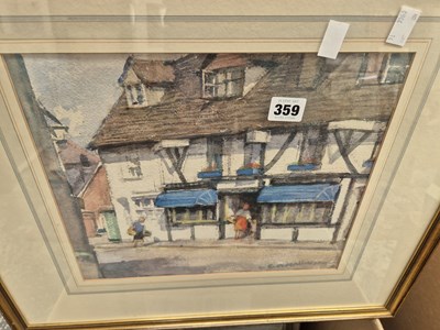 Lot 359 - A collective lot to include watercolours,...