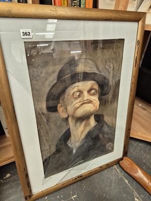 Lot 362 - Colin Frooms. A Gurner. Pastel and wash....