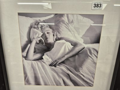 Lot 383 - A photographic print of Marilyn Monroe and one...