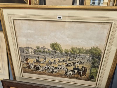 Lot 388 - A 19th-century engraving, Trotting Cracks on...