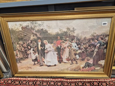 Lot 394 - A set of four pencil signed coloured etchings...