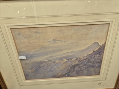Lot 409 - Early 20th-century continental hillside town...